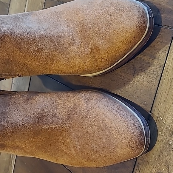 Nine West Tan Western Slip on Ankle Booties size 9M - Picture 4 of 7